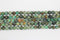 African Turquoise Gemstone Beads, 8mm, Faceted